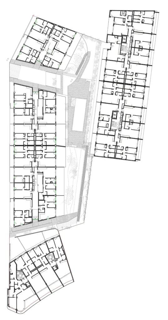 Plano Proyecto residencial Silgar Playa - Villacé y Cominges